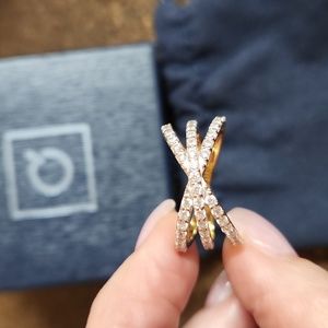 QVC Diamonique X Jennifer Miller Ring sz 10 brand new in box